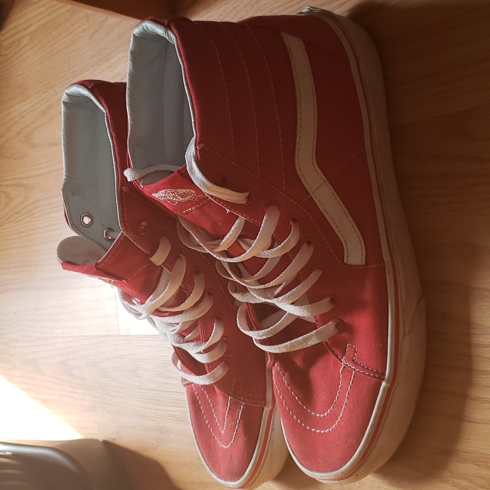 Vans Red Hi-Tops
